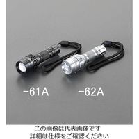 エスコ [単4x1本] フラッシュライト/LED(黒) EA758RK-61A 1セット(4個)（直送品）