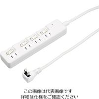 エスコ AC125V/15Ax2.0m 節電タップ(個別スイッチ付) EA815GM-54B 1セット(3個)（直送品）