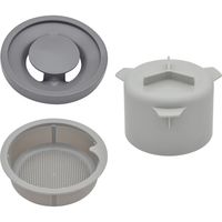 カクダイ ガオナ 流し用排水交換セット 14.5センチ用 カバー ゴミ受け 防臭ワン GA-PB119 1セット