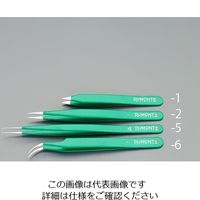 エスコ 0.17x0.10x 90mm 精密用ピンセット(非磁性合金 EA595GM-1 1セット(2本)（直送品）