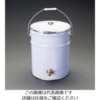 エスコ 20L ペール缶(バンドタイプ/コック付) EA991AG-7 1缶（直送品）