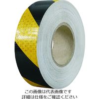 セーフラン安全用品 セーフラン 高輝度反射テープ 黄黒 幅50mm×50m 14357 1巻 206-8984（直送品）