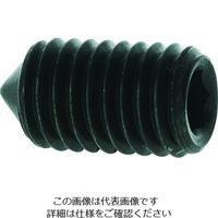 トラスコ中山 TRUSCO 六角穴付止めねじ とがり先 黒染め M5×20 35本入 B127-0520 1パック(35本)（直送品）