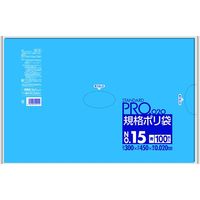 日本サニパック サニパック 規格ポリ袋15号青100枚 BL15 1袋(100枚) 199-0199（直送品）