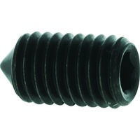 トラスコ中山 TRUSCO 六角穴付止めねじ とがり先 黒染め M4×12 50本入 B127-0412 1パック(50本)（直送品）