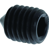 トラスコ中山 TRUSCO 六角穴付止めねじ とがり先 黒染め M12×15 8本入 B127-1215 1パック(8本) 207-2761（直送品）