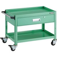 TRUSCO ツールワゴン バーディワゴン 750X500XH600 深型1段引出付 ヤンググリーン BDW-672Y-YG 1台（直送品）