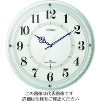 シチズン 電波 壁掛け時計(アナログ表示) 高受信モデル サイレントステップ秒針 グリーン購入法適合品 白 φ341×54mm 4MY859-003（直送品）