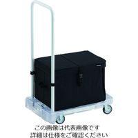 トラスコ中山 TRUSCO 樹脂台車 アクロキャリー PC製 省音車輪 600X390 透明 THB付 AC-1PC-TM-THB 1台（直送品）