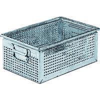 Fami メタルパンチングパーツボックス 穴径7.0mm 27.0L 外寸450×300×200 FLA65130099 1個（直送品）