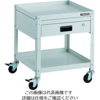 トラスコ中山 TRUSCO ツールワゴン ラビットワゴン 500X500 引出1段付 ゴム車輪 ホワイト RBW-652V W 1台（直送品）