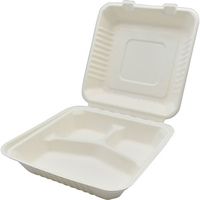 パックスタイル AB竹バガスランチトレー 230-230