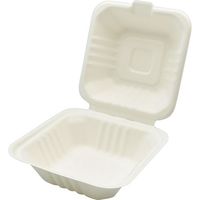 パックスタイル ＡＢ竹バガスランチトレー　１５０ー１５０　500枚(50×10) 649714（直送品）