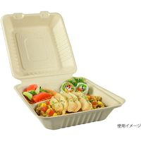 パックスタイル BB竹バガスランチトレー 200ー220ー3 ラミ 654679 1セット(200枚:50枚×4袋)