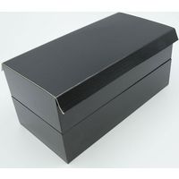 パックスタイル 黒漆　貼箱１８０ー１００　二段　40セット(10×4) 654710（直送品）