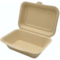 パックスタイル WB麦バガスランチトレー180ー130 ラミ 500枚(50×10) B001（直送品）