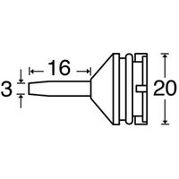 白光 20ーN ハッコースッポン ノズル20・20G用 20-N 1本(1個)（直送品）