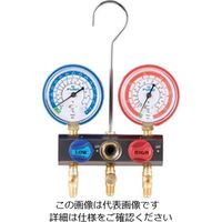 AーGas Japan R22、R12、R502用68Φゲージ付ボールバルブマニホールド FS-702B-10 1式（直送品）