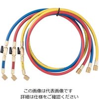 AーGas Japan 全長150cmR32、R410A用バルブ付きチャージホース赤青黄3本セット FS-720BB 1本(1セット)（直送品）