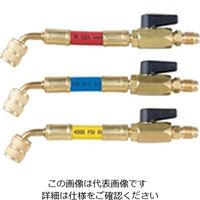 AーGas Japan バルブ付ホースアダプタR12、R22、R502用赤青黄3本セット FS-732A 1台(3個)（直送品）