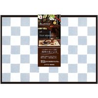 ヤマコー 四季の花ごよみ 市松 藍 10枚入 80146 1セット（直送品）