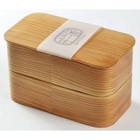 ヤマコー 日本の弁当箱 長角 二段 箱入り 80186 1個（直送品）