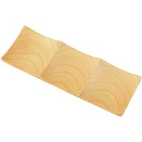 ヤマコー Naturalist スクエアプレート 3ツ仕切り 89648 1個（直送品）