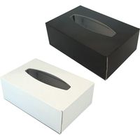 包む ポケットティッシュBOX 2色各1個入 ブラック／ホワイト TB011 1パック×5（直送品）