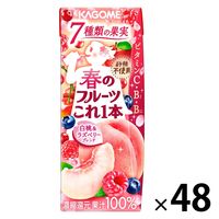 カゴメ 春のフルーツこれ一本 白桃＆ラズベリーブレンド 200ml 1セット（48本）【紙パック】【野菜ジュース】