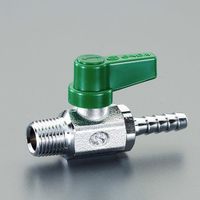 エスコ R 1/4”x 8.0mm ミニボールバルブ(ホースニップル付) EA425AJ-55 1セット(5個)（直送品）