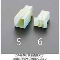 エスコ [6極・ロック付] 110型カプラー(オス/10個) EA538RB-7 1セット(100個:10個×10袋)（直送品）