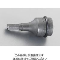 エスコ 1/2”DR/6x60mm[HEX]ビットソケット(マグネット付) EA164MH-306 1セット(4個)（直送品）