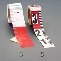 エスコ 75mmx25m 測量テープ(赤白30cm間隔) EA720ML-4 1セット(2個)（直送品）