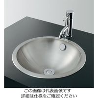 カクダイ ステンレス丸型洗面器 493ー040 493-040 1個（直送品）