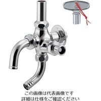 カクダイ 共用万能ホーム双口水栓(凍結防止つき) 704ー142ー13 704-142-13 1個（直送品）