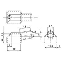 三菱電機（Mitsubishi Electric） CW型計器用変流器用絶縁キャップ CW-M1 1セット（100個）（直送品）