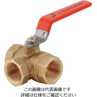 カクダイ 三方ボールバルブ 6508ー10 6508-10 1個（直送品）