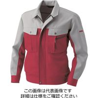 アルトコーポレーション 長袖ブルゾン レッド×グレー LL BFー713ー16ーLL 1枚（直送品）