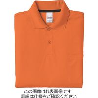 クロダルマ 長袖ポロシャツ(脇スリット) オレンジ 5L 25415ー1ー28ー5L 25415-1-28-5L 1枚（直送品）