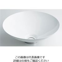 カクダイ 丸型手洗器 493ー039ーW 1個（直送品）