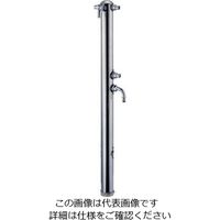 カクダイ 共用ステンレス双口混合栓柱 624ー214 624-214 1個（直送品）