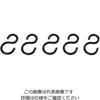 ニッサチェイン Pー 25 黒 カラーSフック 2.3×23 PP25 1セット(75個:5個×15セット)（直送品）