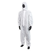 【防護服】 川西工業 使いきりつなぎ服 3着入 ホワイト L #7021-W 1セット（3着入×10袋）