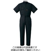 ヤマタカ 綿半袖夏ツナギ服 ブラック SS 118ー5ーSS 118-5-SS 1枚（直送品）