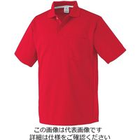 クロダルマ 半袖ポロシャツ レッド S 26446ー70ーS 1セット(2枚)（直送品）
