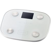 体組成計 体重計 ヘルスメーター デジタル表示 コンパクト 専用アプリ有 エレコム ホワイト HCS-FS03WH エレコム 1個（直送品）