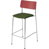 【組立設置込】コクヨ プロッカ ハイチェア 背PP座布張 パーシアンレッド×ダークフォレスト×メッキ 1脚（直送品）