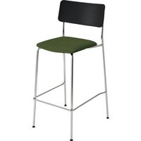 【組立設置込】コクヨ プロッカ ハイチェア 背PP座布張 ブラック×ダークフォレスト×メッキ 1脚（直送品）