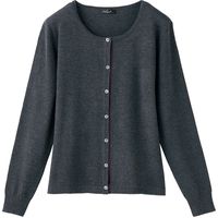 アイトス HERO’S UNIFORM カーディガン チャコールグレー 23号 HCN8261（直送品）