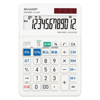シャープ 【抗菌】 軽減税率対応電卓 EL-SA92-X 1台